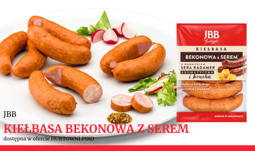 KIEŁBASA BEKONOWA Z SEREM