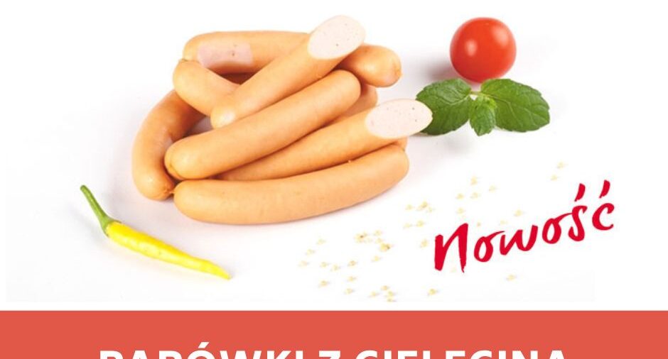 NOWOŚĆ - PARÓWKI Z CIELĘCINĄ